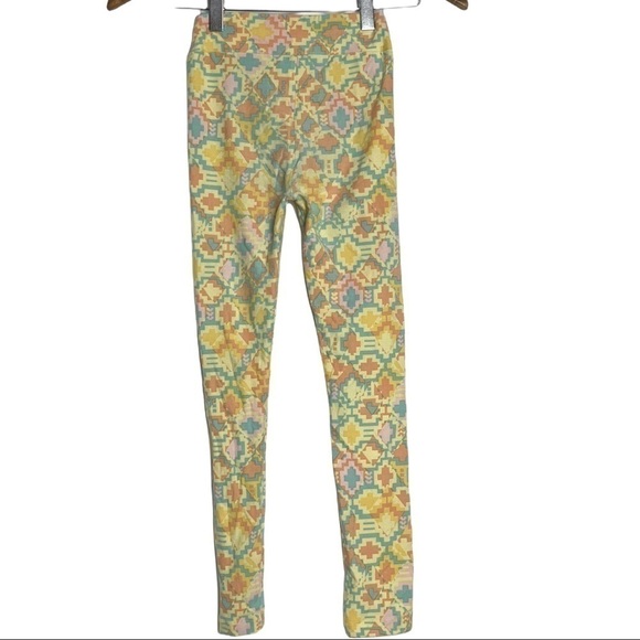 𝅺girl’s LuLaRoe Leggings in Geometric Pattern Size L/XL - Picture 2 of 4